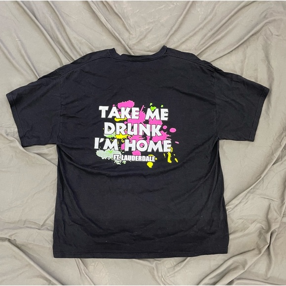Ft. Lauderdale Florida Spring Break Drunk T-Shirt Size XL - Picture 1 of 4